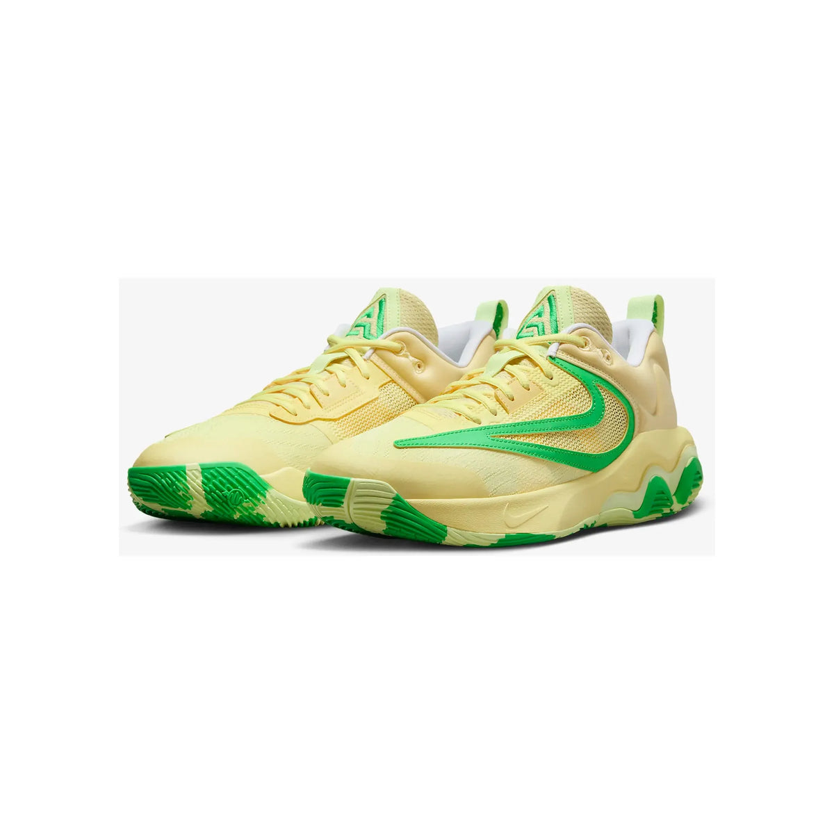 Giannis Immortality 3  Soft Yellow/Barely Volt/Light Laser Orange/Green Shock