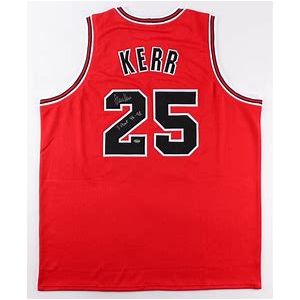 Gesigneerde Basketball Jersey Steve Kerr Chicago Bulls